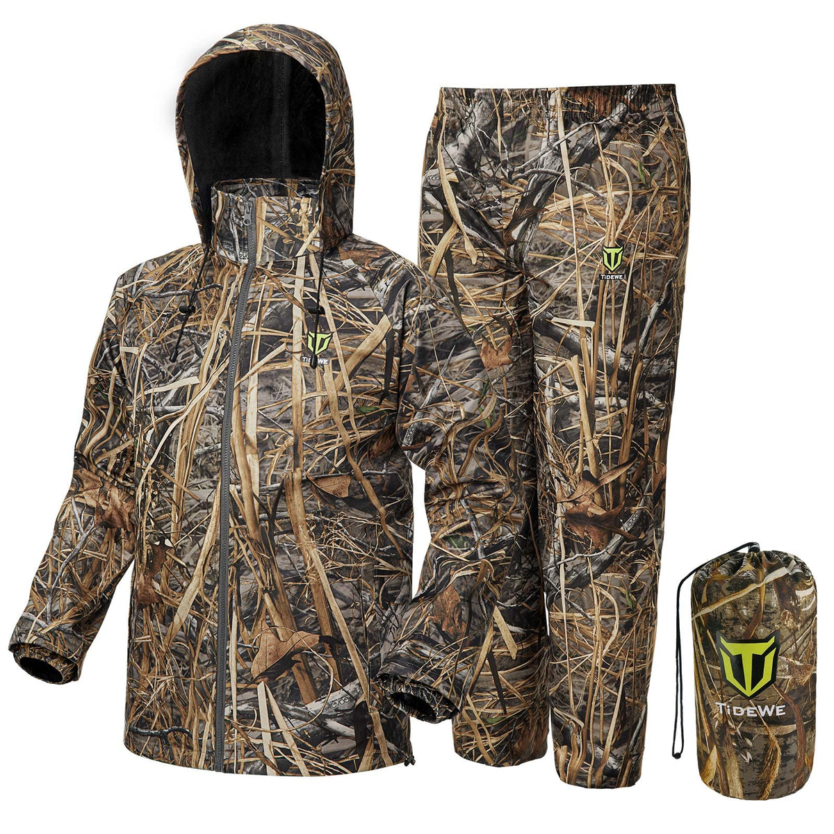 TIDEWE Next Camo Evos front view showing full coverage and quick access pockets