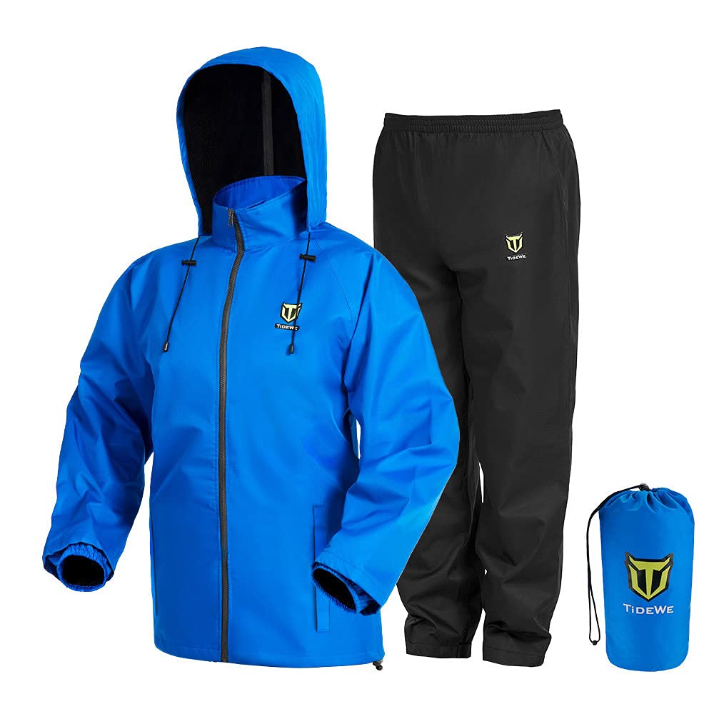 TIDEWE rain suit front view showing full waterproof coverage and fit