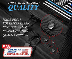 Tidify bag MOLLE webbing detail enabling modular attachments and expansion