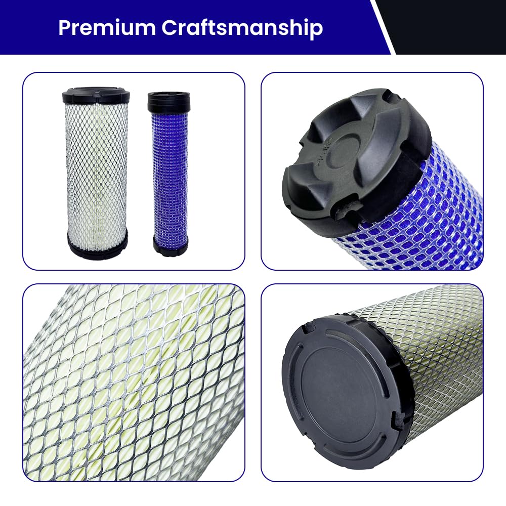 TidiRob inner air filter detail highlighting multi-fiber media for improved retention