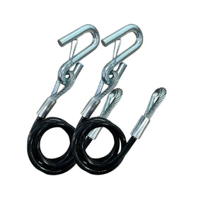 Tie Down front view of packaged hitch cable showing compact design and branding benefit