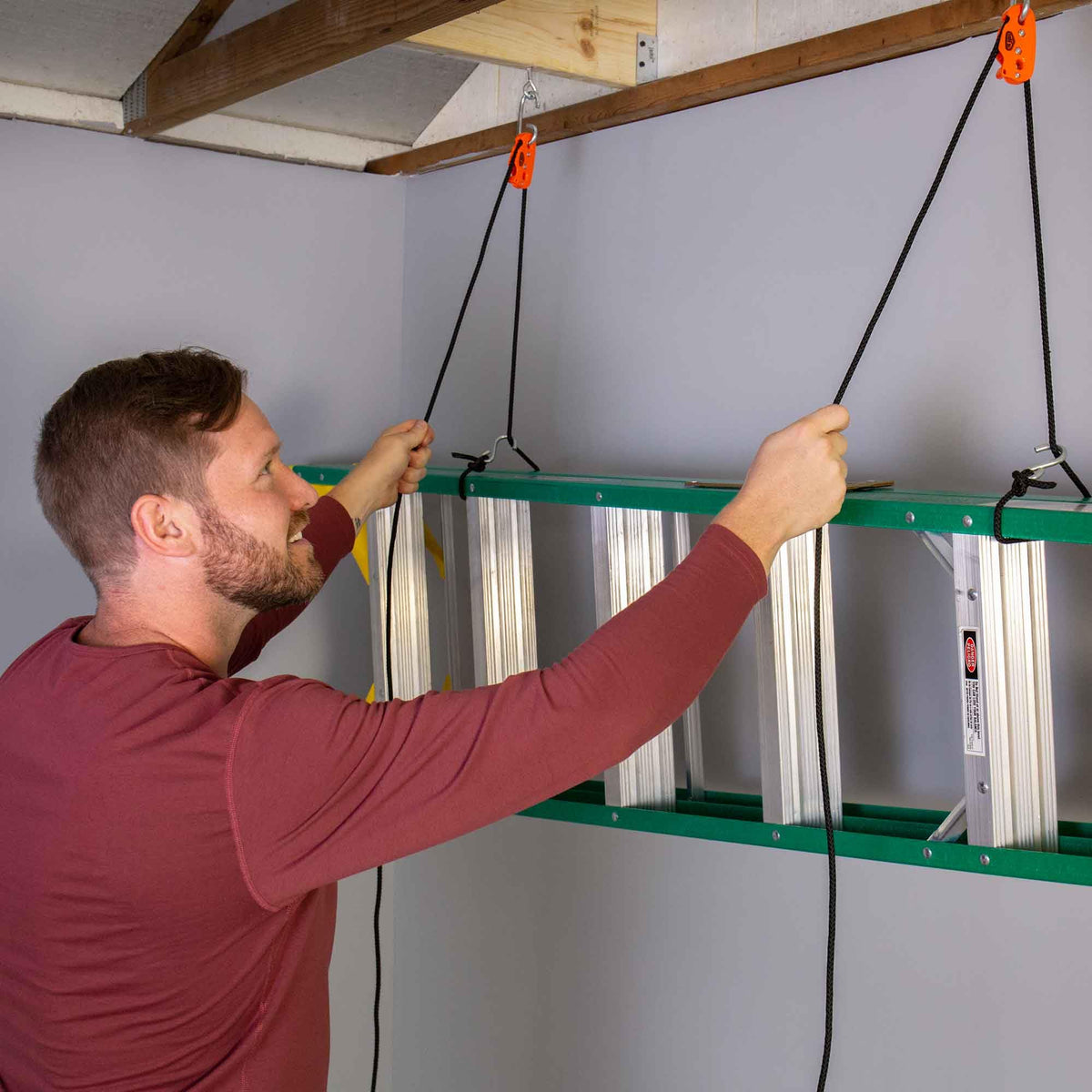 Tie Boss securing rooftop cargo demonstrating safer transport and stable tie-down