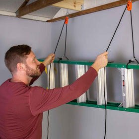 Tie Boss securing rooftop cargo demonstrating safer transport and stable tie-down