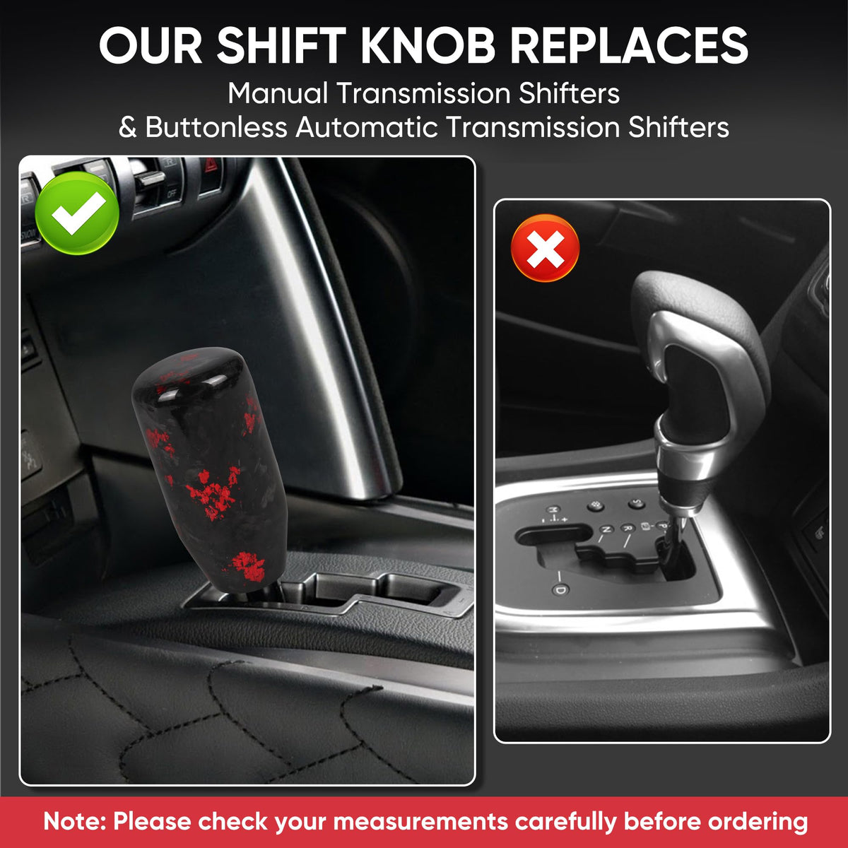 TIEVISHO installed in car interior demonstrating improved shift feel and look