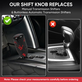 TIEVISHO installed in car interior demonstrating improved shift feel and look