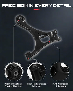 TIEZFUL front and rear sway bar end links displayed to show anti-roll stability