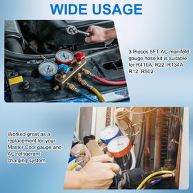 Detail of Tigbear 45-degree angled service port making valve access simpler in tight spaces