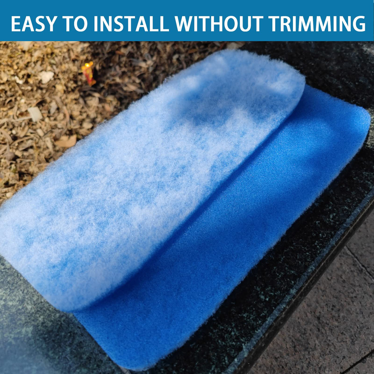 Tikfoam installed in RV AC unit reducing dust and improving airflow
