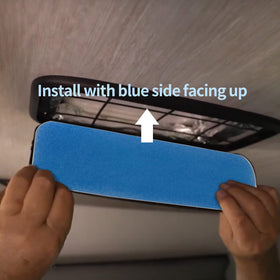 Tikfoam side profile showing 0.59-inch thickness for accurate fit