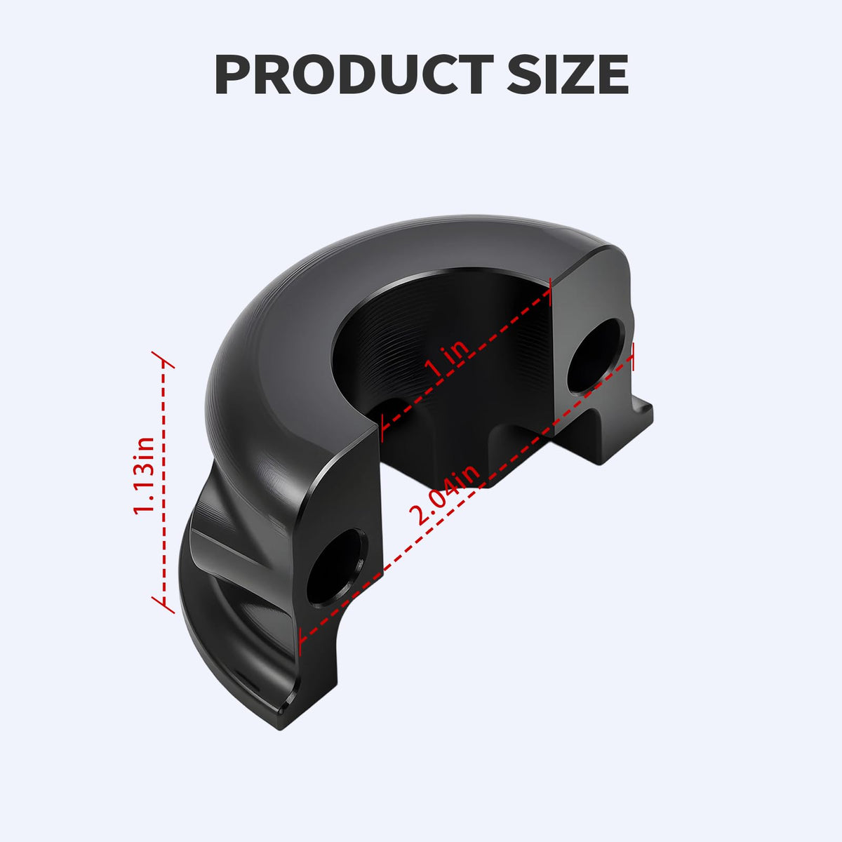 TIKGETUP side profile of half clamp highlighting CNC-machined precision and strength