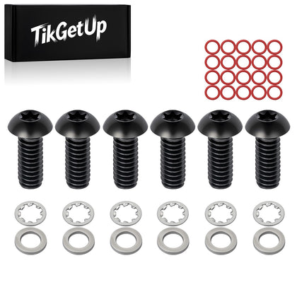 TIKGETUP derby bolts front view showing sleek black finish and corrosion resistance