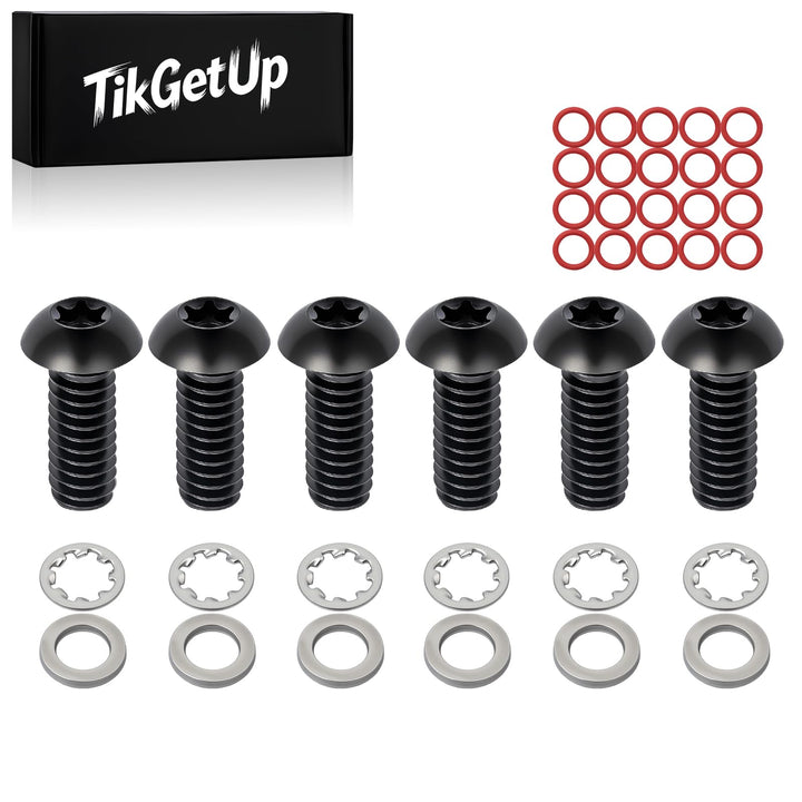 TIKGETUP derby bolts front view showing sleek black finish and corrosion resistance