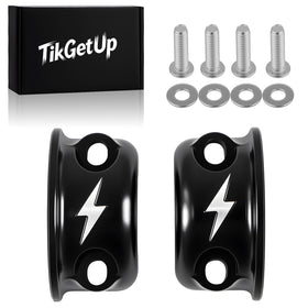 TIKGETUP front view clamps showing clean fit and durable finish for upgraded controls
