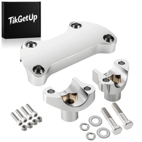 TIKGETUP front view of chrome riser showing clean fit and durable finish