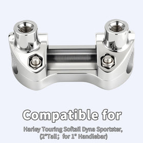 TIKGETUP lifestyle photo of motorcycle with riser for comfortable posture