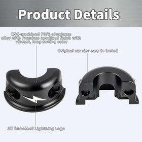 TIKGETUP clamps installed on Harley handlebars demonstrating improved control alignment