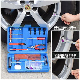 TILIBOTE tread depth gauge showing safe tire wear measurement