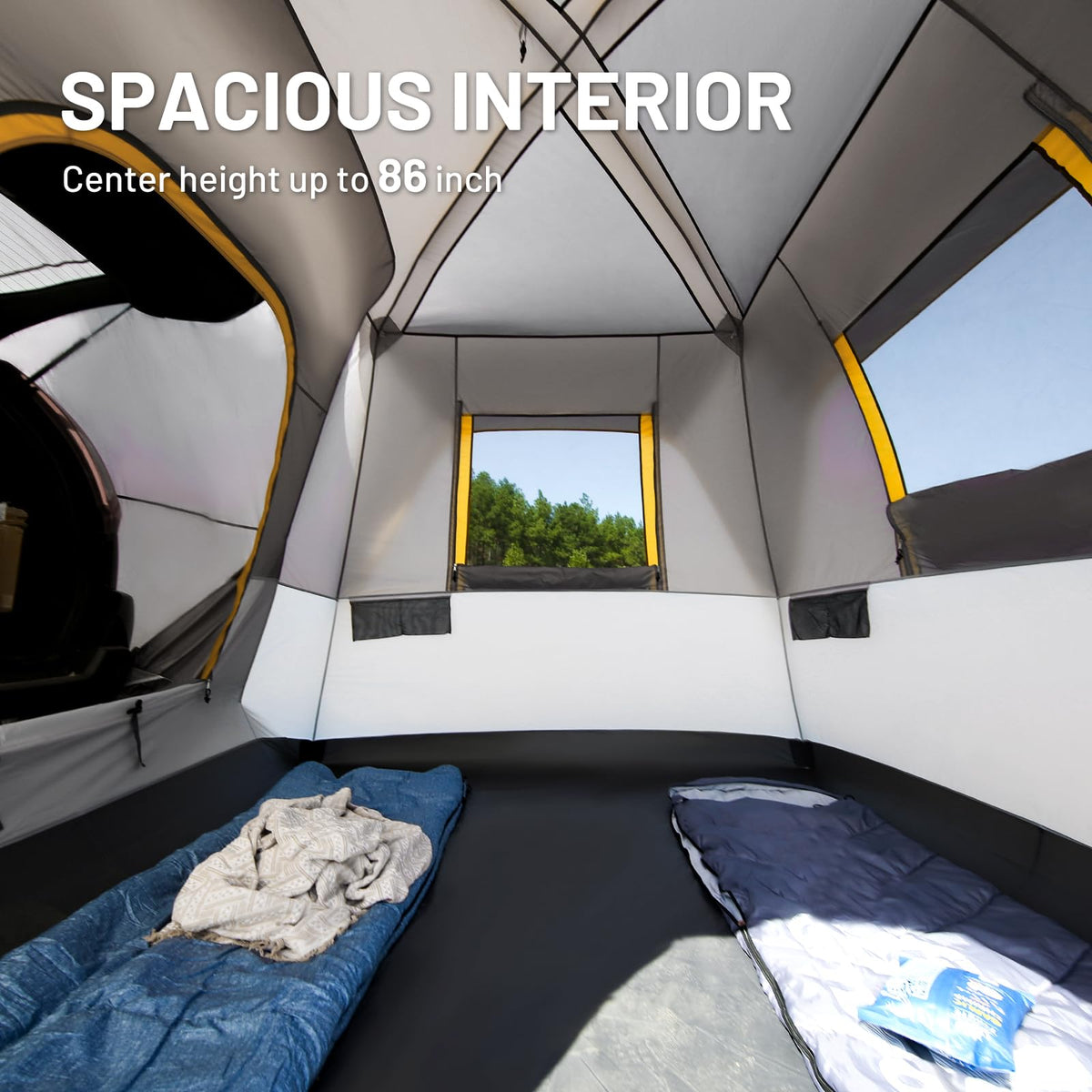 TIMBER RIDGE fabric close-up showing PU2000 waterproof coating protection