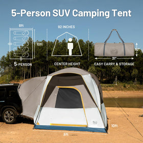 TIMBER RIDGE tent side profile showing tall 7+ foot interior height benefit