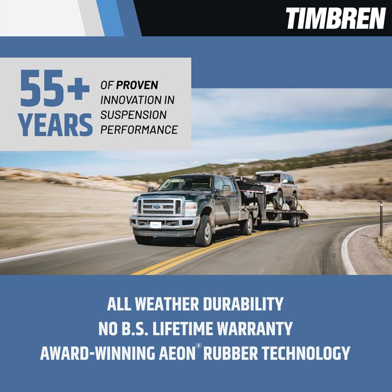Timbren FR350SDJ rubber spring close-up highlighting progressive load support