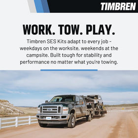 Timbren FR350SDJ side view under truck demonstrating ride height benefit