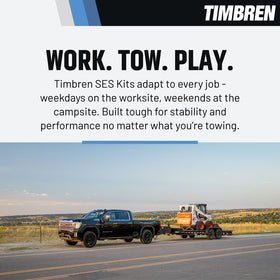 Timbren rubber spring close-up showing durable progressive material and longevity benefit