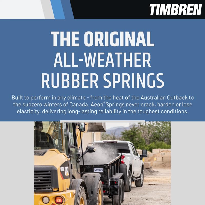 Timbren comparison image showing leveled truck vs sag, demonstrating improved posture