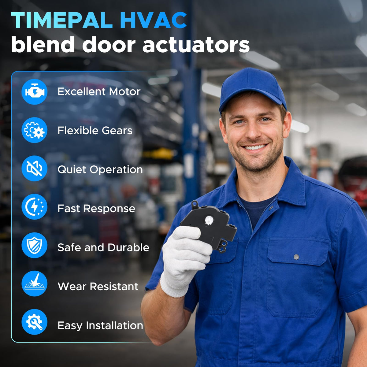 TIMEPAL in a garage installation showing easy DIY replacement benefit