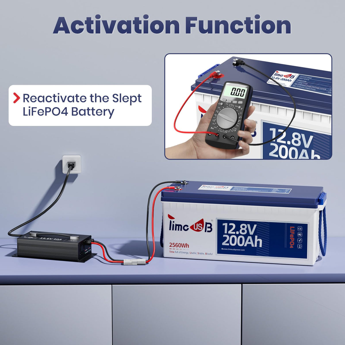 Timeusb lug connection close-up proving stable battery attachment benefit