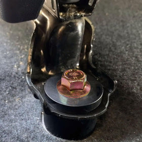 Timilge close-up of stacked spacers demonstrating adjustable lift