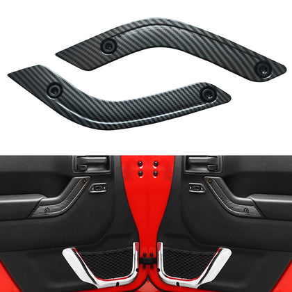 Timilge front view of door handle inserts showing exact fit and clean finish