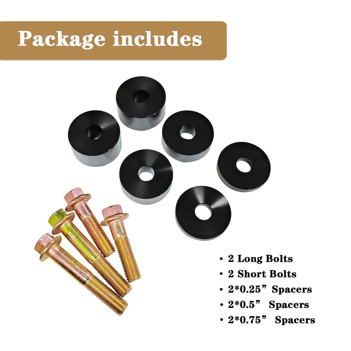 Timilge labeled spacer thicknesses clarifying mixing options