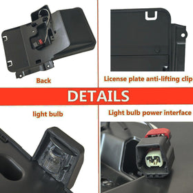 Timilge lamp and included bulb ready to restore rear plate illumination