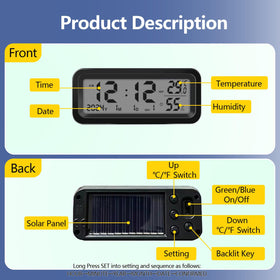 Timloon product box with included double-sided tapes and clock accessories