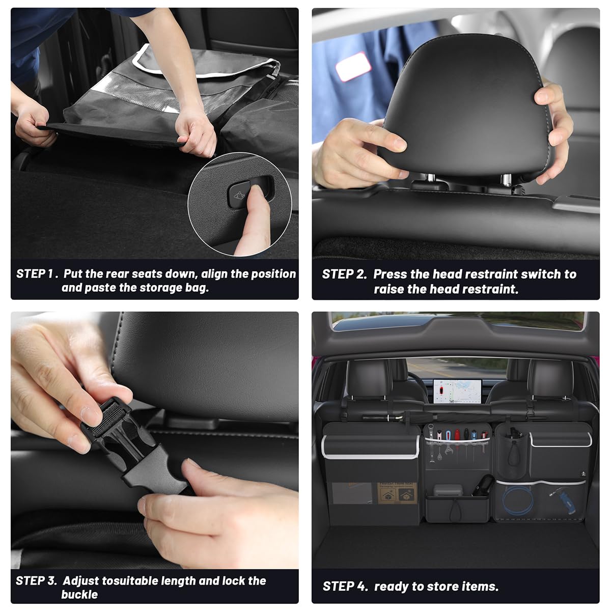 Timoxi mesh and PVC windows showing visibility for fast item identification benefit