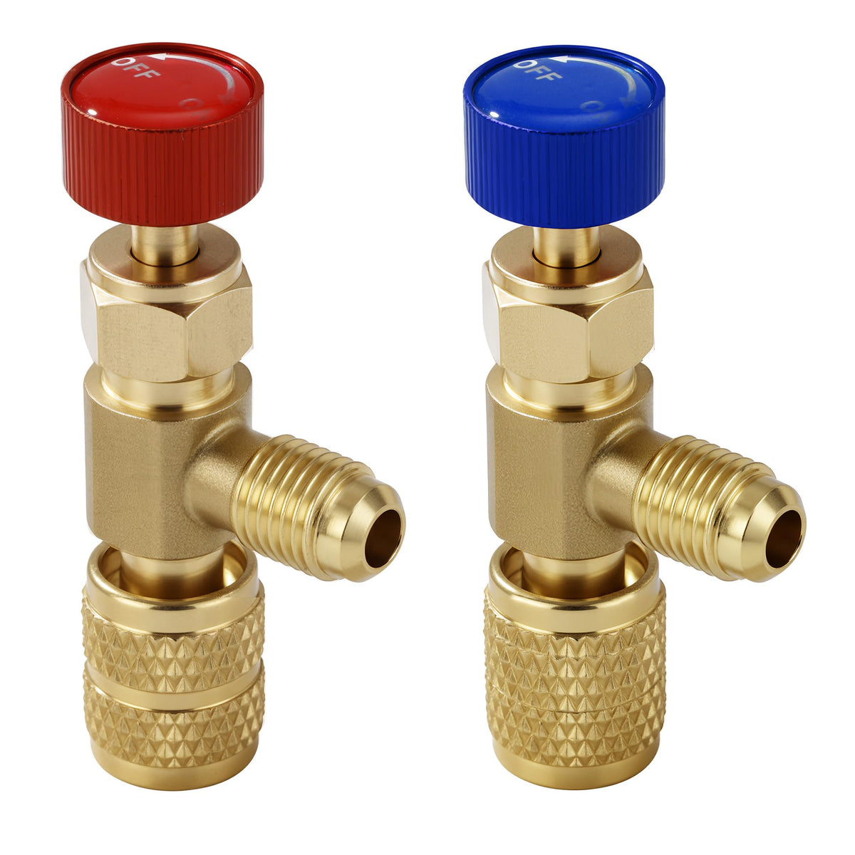 Timsec charging valves in toolkit on workbench for organized professional maintenance