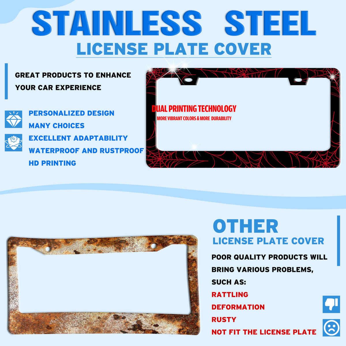 TINALUIN close-up stainless steel finish highlighting durable protective coating