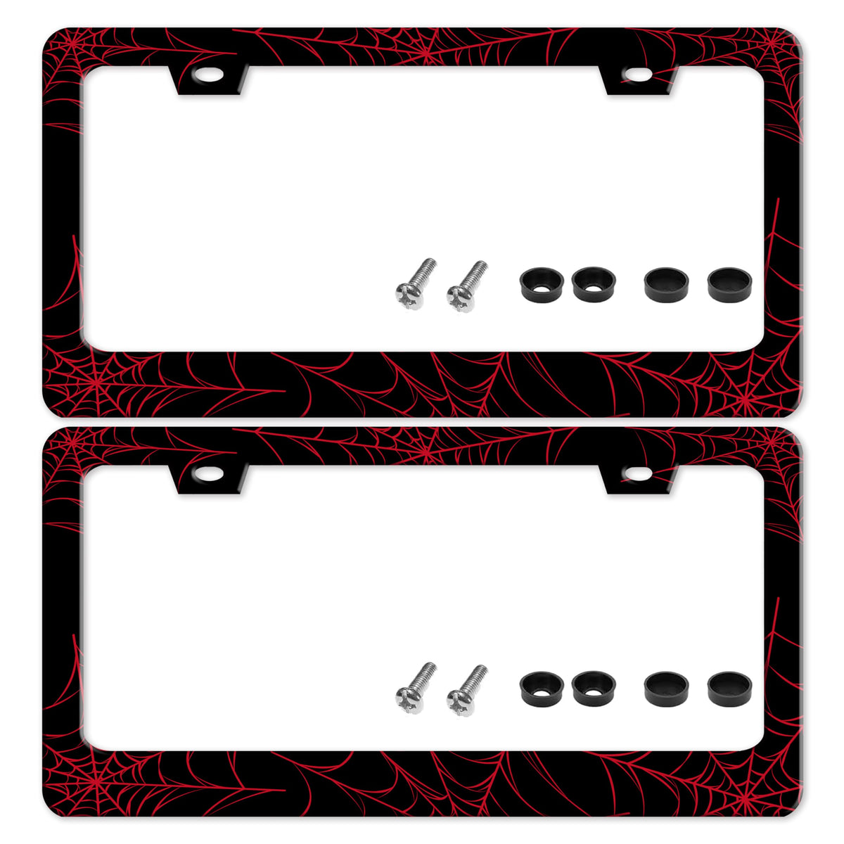 TINALUIN front view red spider web frame showing bold design and visual appeal