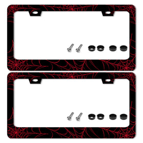 TINALUIN front view red spider web frame showing bold design and visual appeal