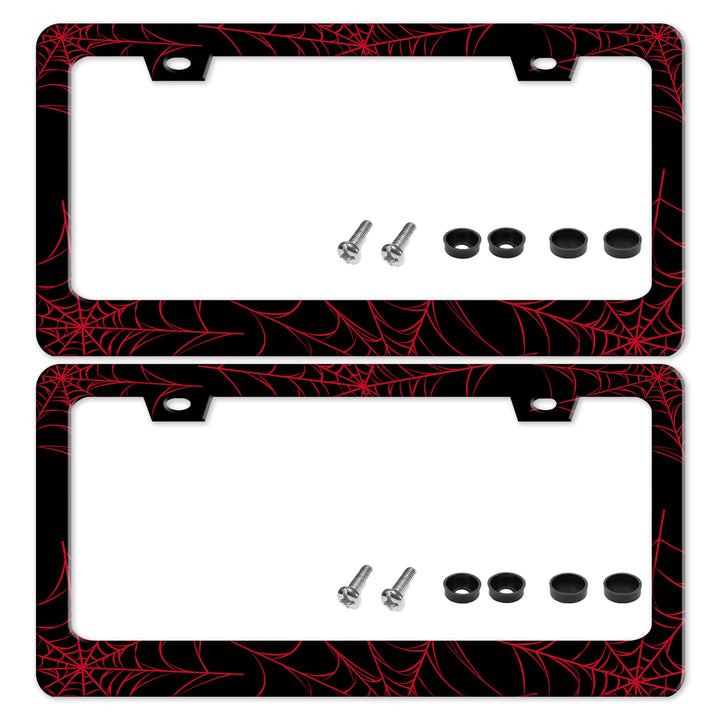 TINALUIN front view red spider web frame showing bold design and visual appeal