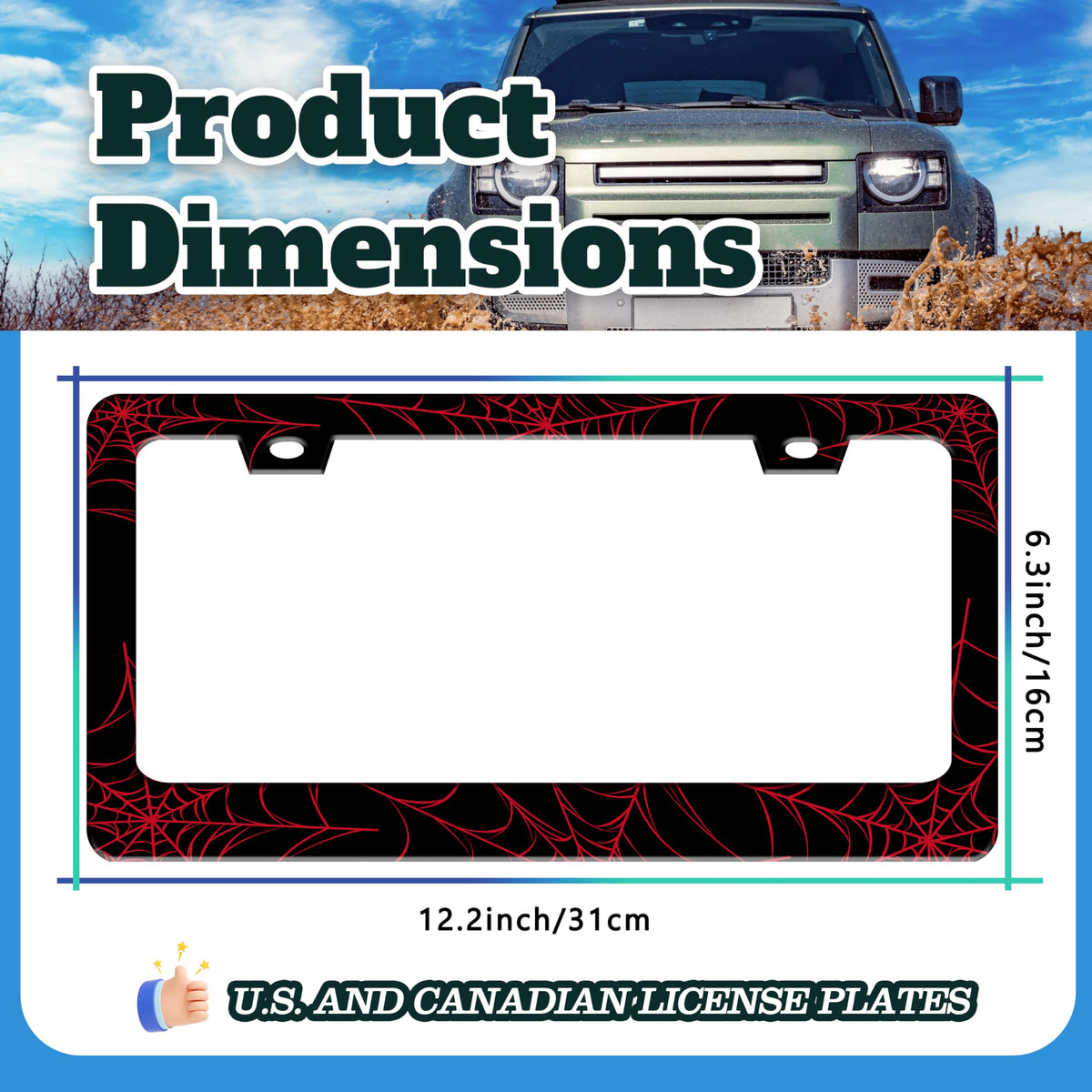 TINALUIN mounted on car rear increasing recognition and decorative style