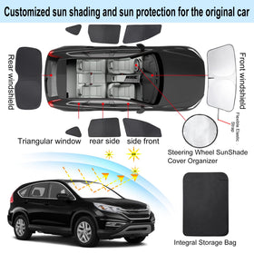 TINGLU folded sunshade inside pouch showing compact storage benefit