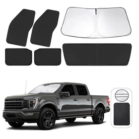 TINGLU front passenger window shade installed showing neat fit and privacy benefit