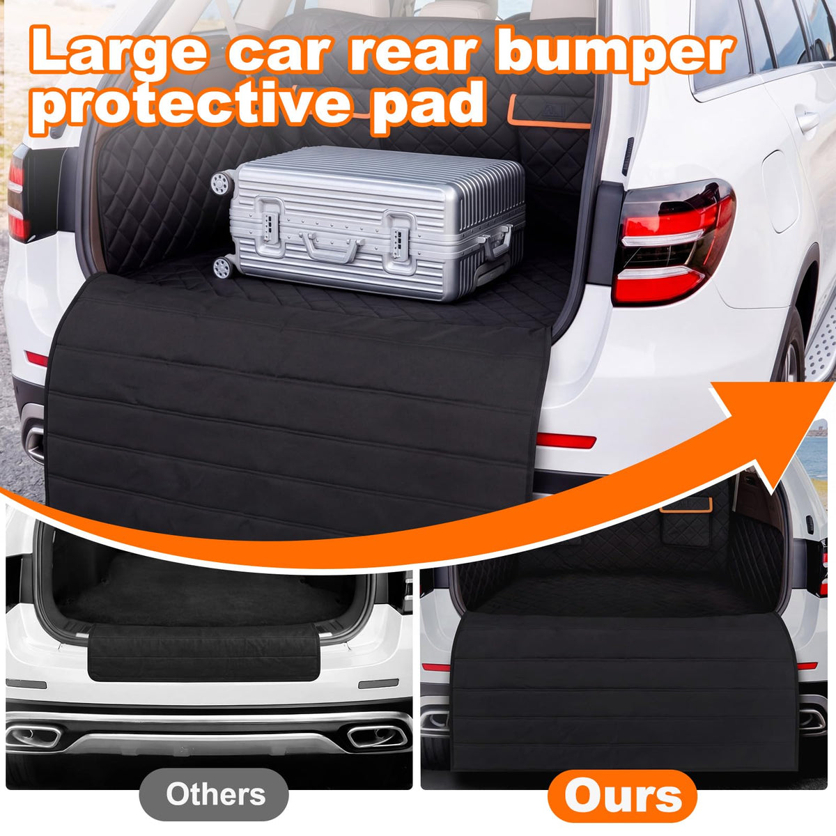 Tinideya installed on SUV bumper demonstrating secure protection during loading