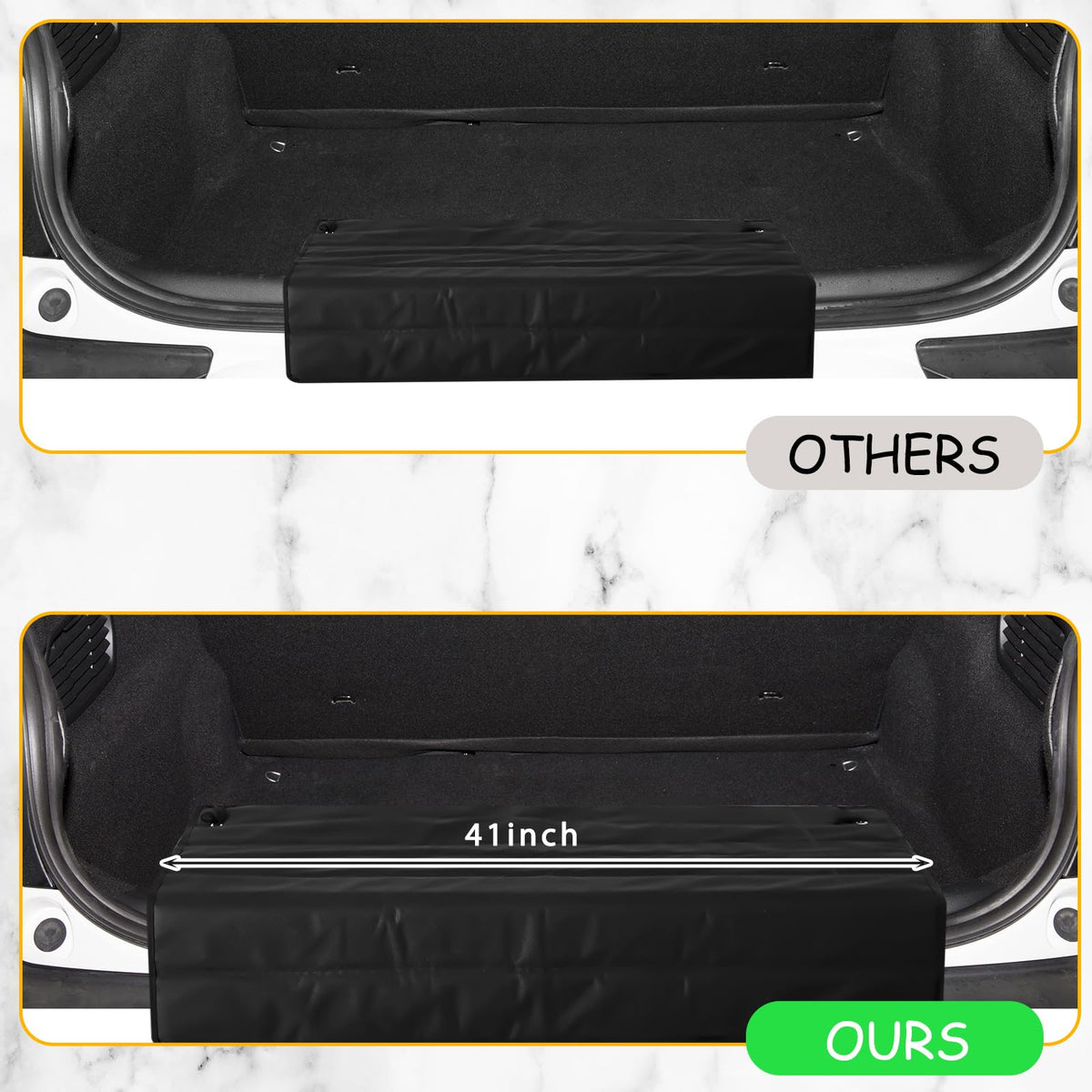 Tinideya installed on SUV bumper demonstrating secure protection while loading