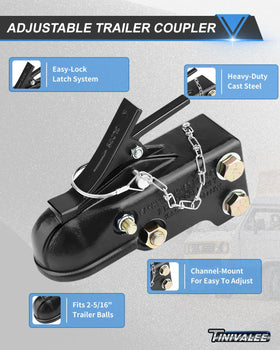Tinivalee channel mount detail showing adjustable vertical slide and bolts