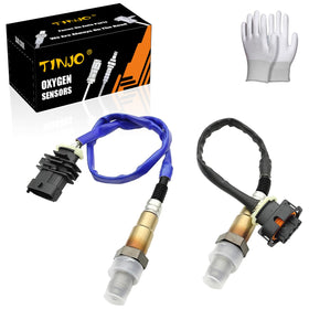 TINJO oxygen sensor pair front packaging showing kit and model fit benefits