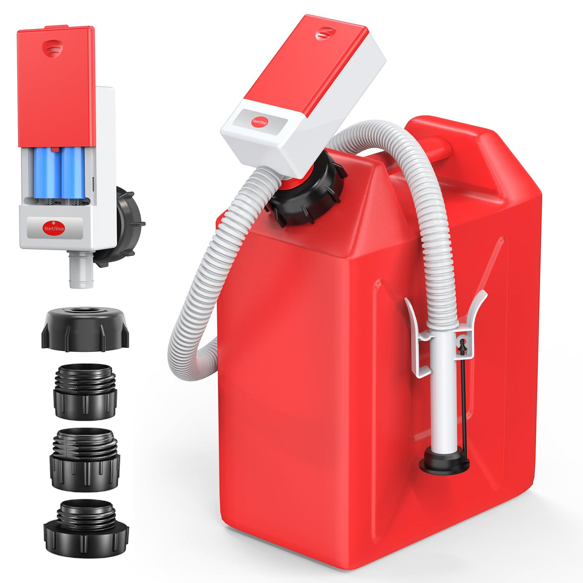TINRIEF front view with adapters showing quick setup and portability