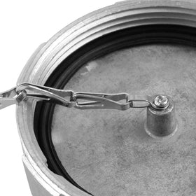 TINWID1919 installed on truck filler neck, demonstrates correct application and fit