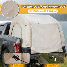 TIPHOPE interior with lantern and pockets for organized, illuminated camping